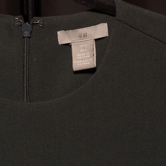 H&M Forest Green  Dress, Womens Size 2 - Picture 3 of 5